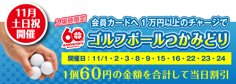 ゴルフボールつかみどり