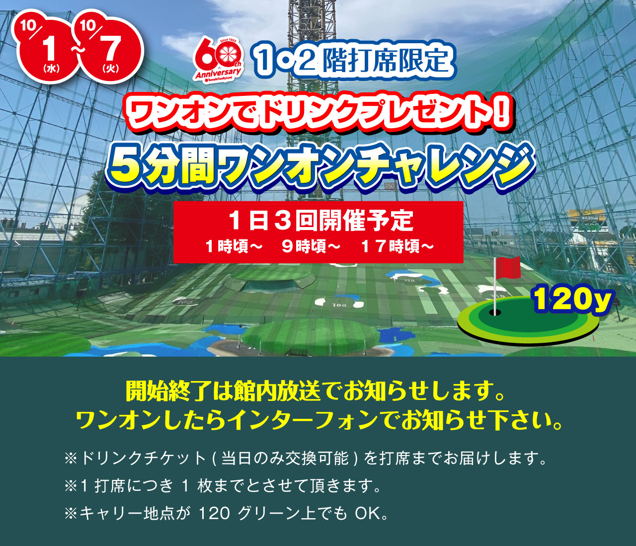 60周年　ワンオンチャレンジ