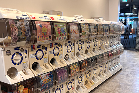 ガチャマシンコーナー